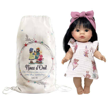 Lekedukken Sakura, med asiatisk utseende, 37cm - Bilde 4