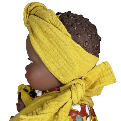 Leke-dukken Maria med mørk hudtone m/ babie 45 cm - Bilde 4