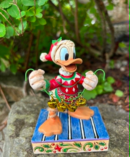 Donald Duck fra DISNEY - med bjeller -Disney Traditions - Jim Shore