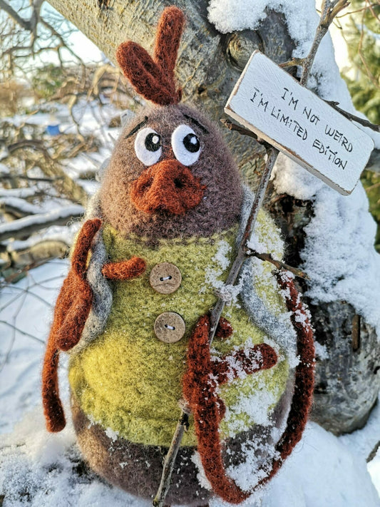 Strikkepakke Dahlshøna -LIMEGUL