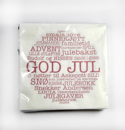 Dahlsdesign juleservietter