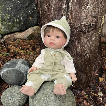 Jente dukken Olivia 37cm, GRATIS sett dukkeklær